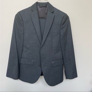 Boys Suit, Dark Grey, Size 10R